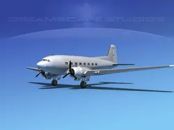 Douglas C-47 Dakota JADF 3D model