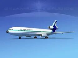 Douglas DC-10 Air New Zealand 3D model
