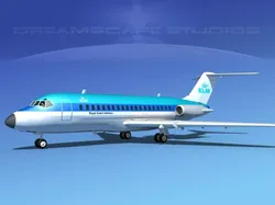 Douglas DC-9-20 KLM 3D model