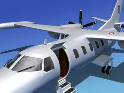 Dreamscape AF-44 Star Executive Bare Metal 3D model