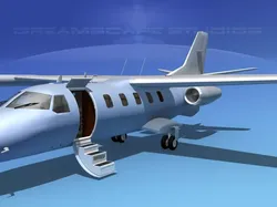 Dreamscape AT-48 Jet Executive Bare Metal 3D model
