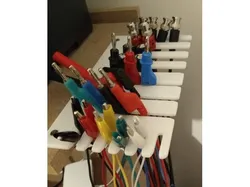 Electronic test leads rack