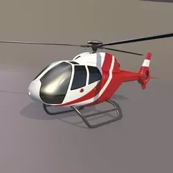 Eurocopter Colibri EC-120B civil helicopter 3D model