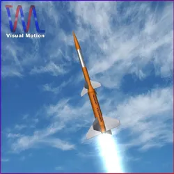 Gamma Centauro Rocket Low-poly 3D model