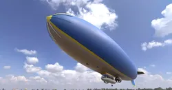 Goodyear Blimp - Airship - Dirigible Low-poly 3D model