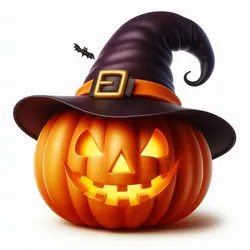 Halloween Pumpkin with Cap 3D Print – Cute & Spooky Jack-o’-Lantern, Decorative Model for Halloween