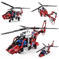 Lego Technic Rescue Helicopter 3D model