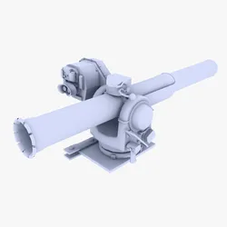 Mounted RPG Launcher Low-poly 3D model