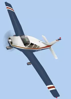 Piper Warrior II Low-poly 3D model