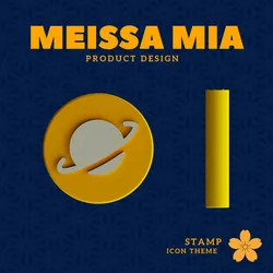 Planet Stamp – Digital 3D Print File for Cosmic-Themed Creativity