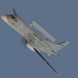 SAAB 340 FSR890 Low-poly 3D model
