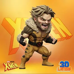 Sabretooth Chibi Style - 3D Printable Figurine