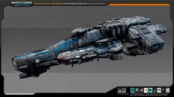 Sci Fi Battleship G6  Low-poly 3D model