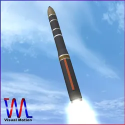 SS-29 Yars Ballitic Missile 3D model