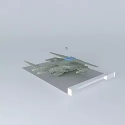 UN task force alpha UAV command unit  Peacemaker MK II landed 3D model