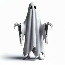 White Dress Ghost 3D Print – Spooky Halloween Decoration, Haunted Spirit Figurine, Creepy Home Decor