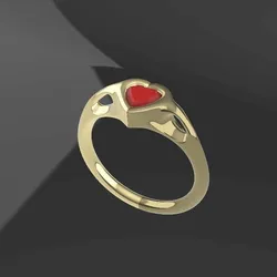 5mm Heart signet Ring