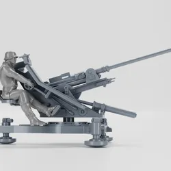 Anti-aircraft gun 37mm Flak 36 + Gun operator (Germany, WW2) - Premium ...