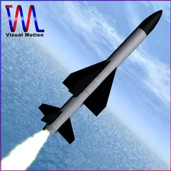 Barak I Missile Low-poly 3D model