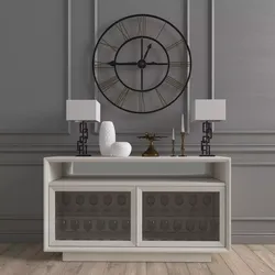 Chest of drawers with clock and decoration 3D model