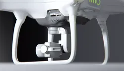 dji phantom 4 quadcopter drone 3D model