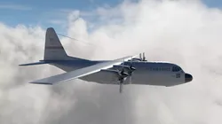 Military C-130 Cargo Transport Plane Low-poly 3D model