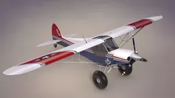 Piper Super Cub Bushplane Civil Air Patrol Low-poly 3D model