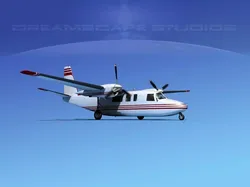 Rockwell Turbo Commander 690 V13 3D model