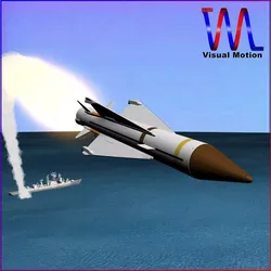 Sea Wolf Missile 3D model