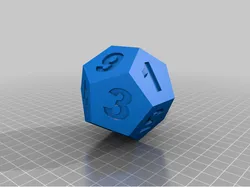 12-sided D6 die