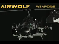 Airwolf Bell 222 Helicopter Low-poly 3D model