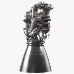 BE-4 Rocket Engine 3D model