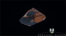 Black-Figure Sherd with Bearded Man and Grapes