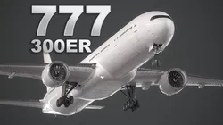 Boeing 777-300ER  Low-poly 3D model