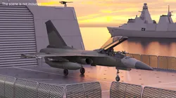 Combat Fighter Jet with Pilot on Board in Flight 3D model