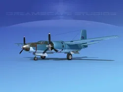 Douglas B-26C Invader Congo 3D model