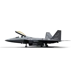 F 22 Raptor Low-poly 3D model