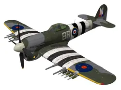 hawker typhoon  MK1b 3D model