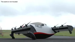 Helix Pivotal Electric VTOL Aircraft 3D model