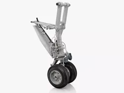 Landing gear Front for Business Jet 3D model