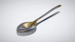 Low poly iced tea spoon
