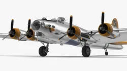 Military Bomber B-17 3D model