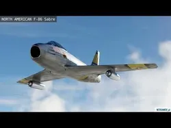 North American F-86 Sabre Low-poly 3D model