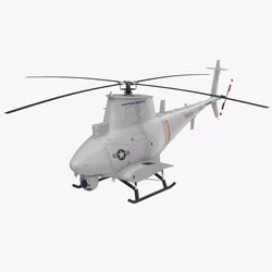 Northrop Grumman MQ-8 Fire Scout Low-poly 3D model
