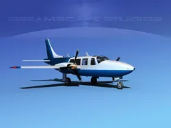 Piper Aerostar 600 V02 3D model