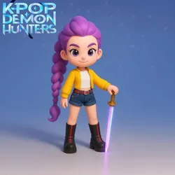 Rumi KPOP Demon Hunter STL – Chibi 3D Print Model