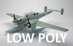 RWD-22 torpedo bomber Low Poly Low-poly 3D model