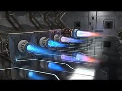 Sci Fi plasma engines and exhausts 3D model