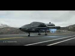 Scifi Dropship Military Aircraft Low-poly 3D model