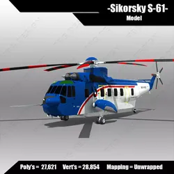 Sikorsky S-61 3D model